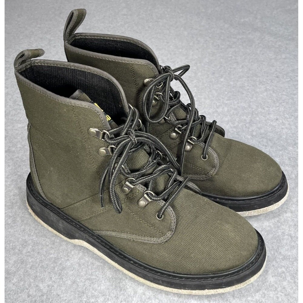 Men's Athletic Lace-Up Boots in Olive Green